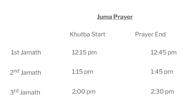 ICW Juma Prayer